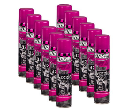 ·Cleans, protects and enriches plastic, rubber, vinyl, leather, aluminum and wood
· Silicone-based product with lavender fragrance
·Prevents dust adhering to surface
·UV Protection
·Lavender fragrance
What's in the box
12 x Holts - Ultimoil Interior Dazzle (300ML) -Lavender