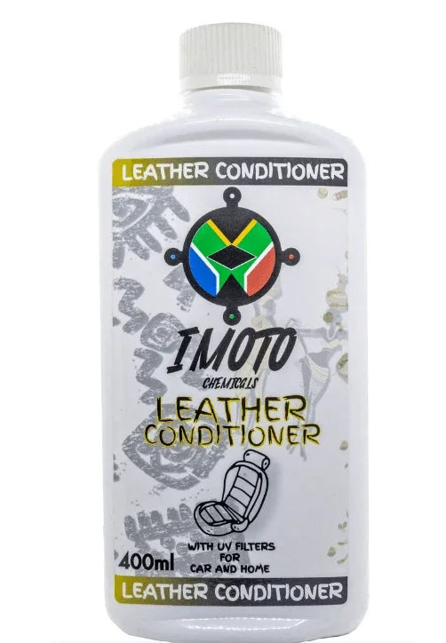 Imoto Leather Conditioner 400ml with UV filters for car and home leather care