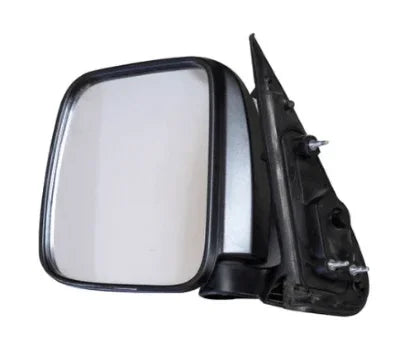Black car side mirror with mounting bracket, compatible with vehicle accessories and auto parts