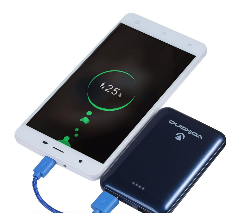 Volkano 5000mAh Power Bank - Nano Series - Blue