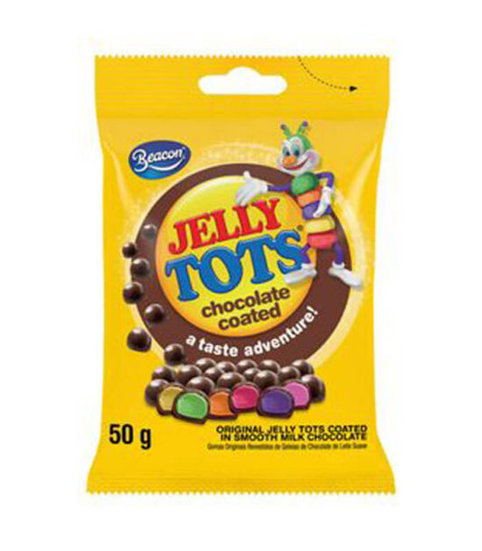 Jelly Tots Chocolate Coated 50g Pack of 24