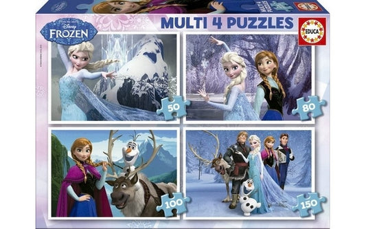 Disney Frozen Multi 4in1 Puzzle Frozen