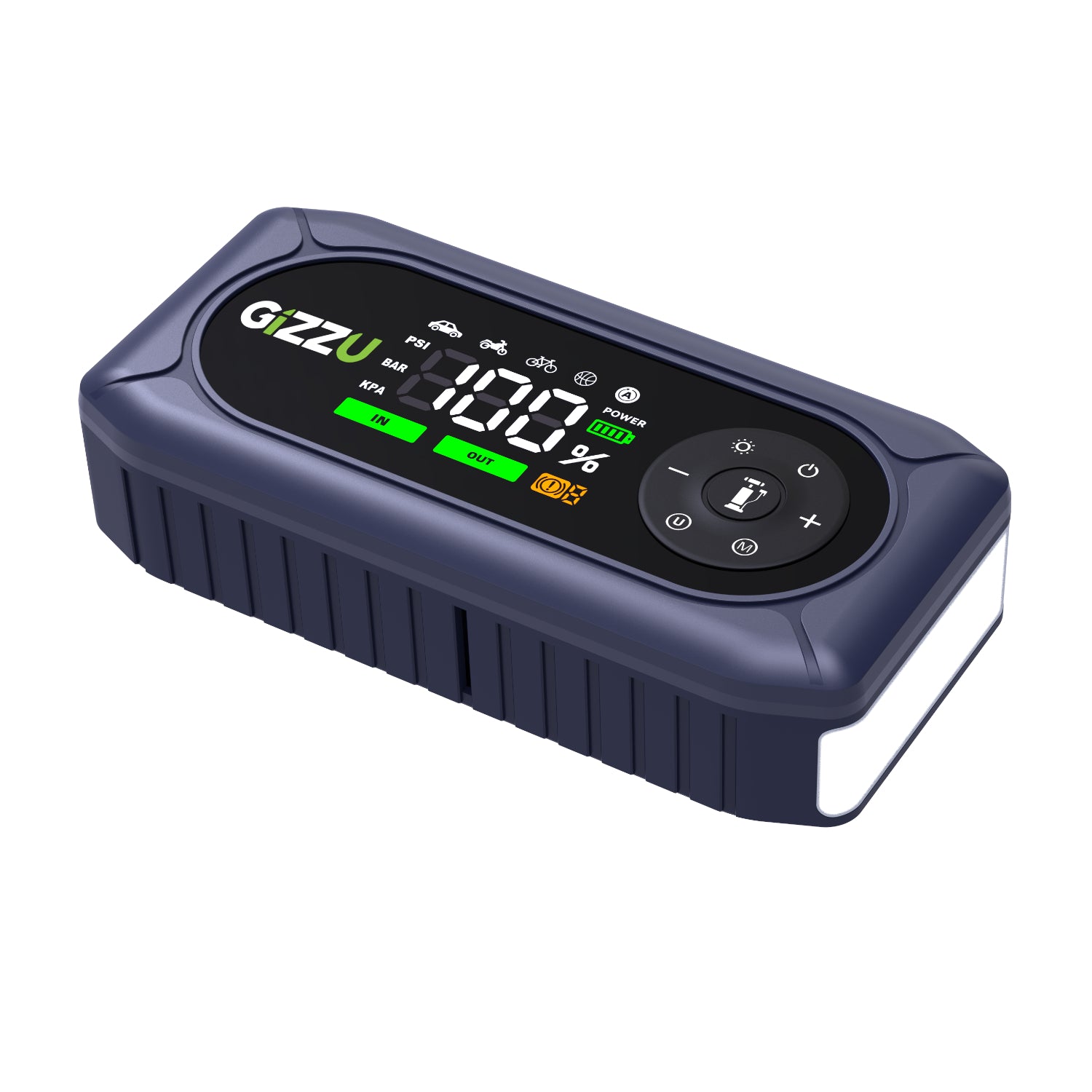 The Gizzu portable power hub charging a mobile smartphone using the 18W USB Type C Power Delivery port