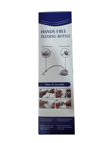 Babies-Up Hands-Free Baby Bottle 240ml, Anti-Colic Feeding Bottle