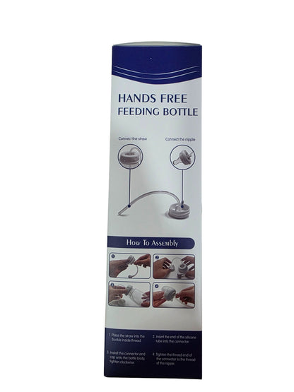 Babies-Up Hands-Free Baby Bottle 240ml, Anti-Colic Feeding Bottle