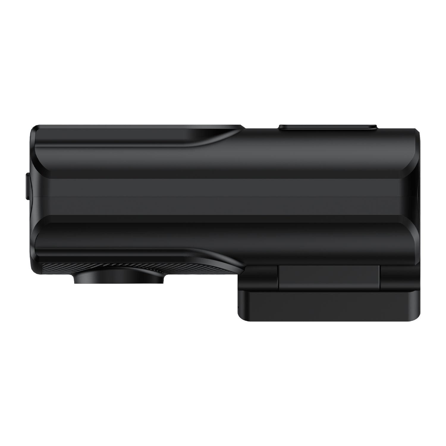 A side angle close up of the F1.8 lens on the WINX TRACK Pro dashcam highlighting its low-light capabilities