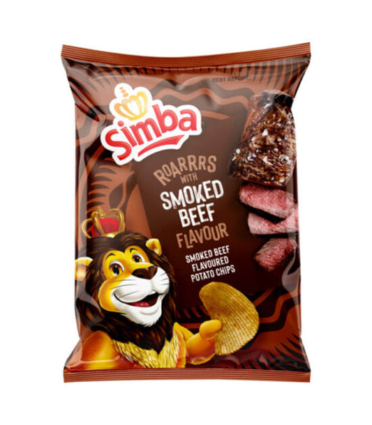 Simba Large Smoked Beef 125g Box of 24 Chips