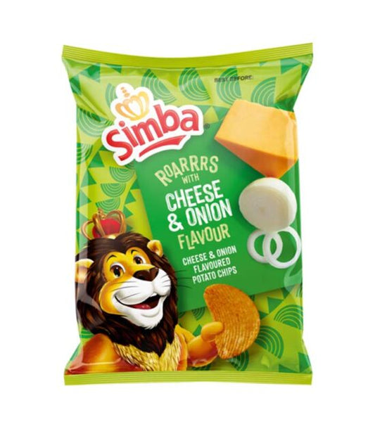Simba Large Cheese & Onion 125g Box of 24 Chips