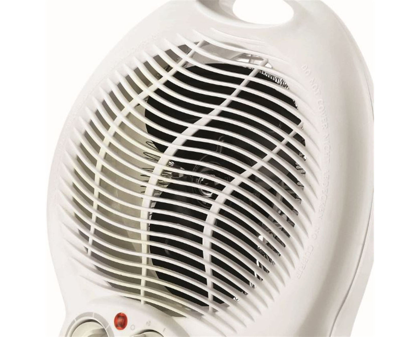 Mellerware Heater Floor Fan Plastic White 2Heat Settings 2000W "Swiss"