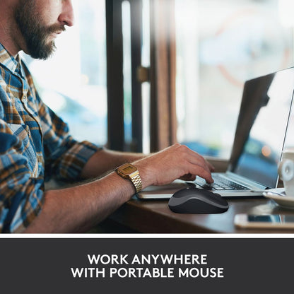 Logitech M185 Wireless Mouse, 2.4GHz with USB Mini Receiver (2 Year Warranty, Parallel Import)
