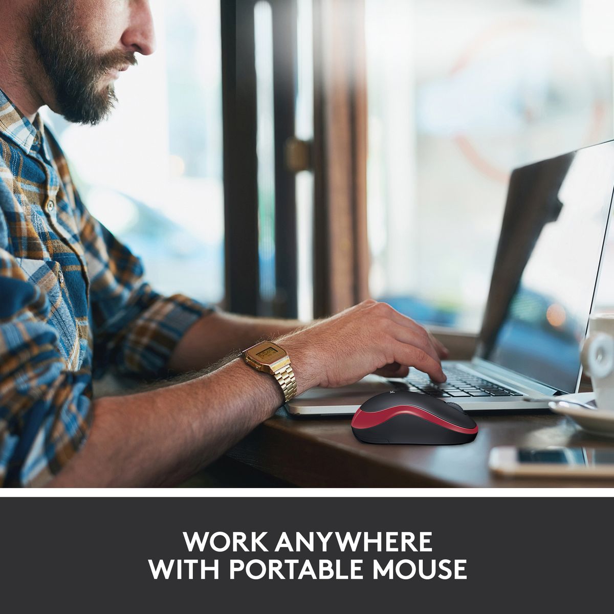 Logitech M185 Wireless Mouse, 2.4GHz with USB Mini Receiver (2 Year Warranty, Parallel Import)