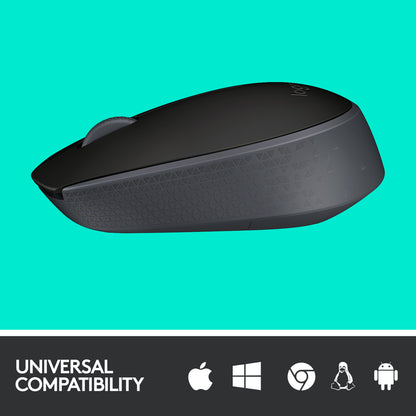 Logitech M171 Wireless Mouse with USB Nano Receiver - Ambidextrous (2 Year Warranty, Parallel Import)