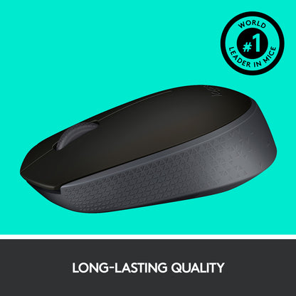 Logitech M171 Wireless Mouse with USB Nano Receiver - Ambidextrous (2 Year Warranty, Parallel Import)