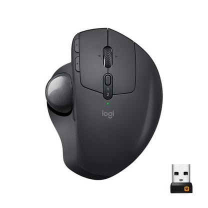 Logitech MX Ergo Advanced Wireless Trackball Mouse Grey (2 Year Warranty, Parallel Import)