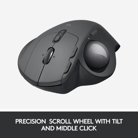 Logitech MX Ergo Advanced Wireless Trackball Mouse Grey (2 Year Warranty, Parallel Import)