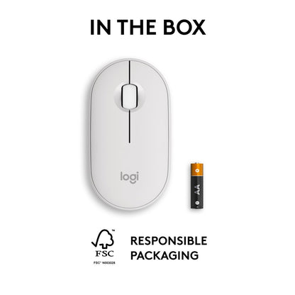 Logitech Pebble Mouse 2 M350s Slim Bluetooth Wireless Mouse (2 Year Warranty, Parallel Import)