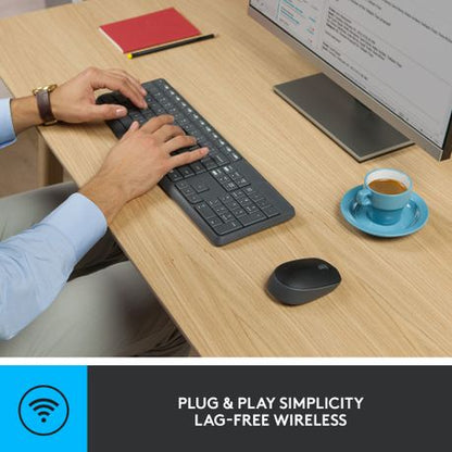 Logitech - MK235 Wireless Keyboard and Mouse Combo (2 Year Warranty, Parallel Import)