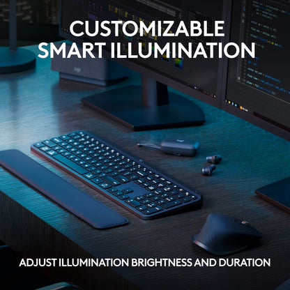 Logitech MX Keys Advanced Wireless Illuminated Keyboard Graphite (2 Year Warranty, Parallel Import)