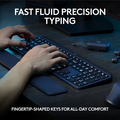 Logitech MX Keys Advanced Wireless Illuminated Keyboard Graphite (2 Year Warranty, Parallel Import)