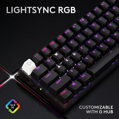 Logitech - Pro X 60 Lightspeed Wireless Gaming Keyboard - Black (2 Year Warranty, Parallel Import)