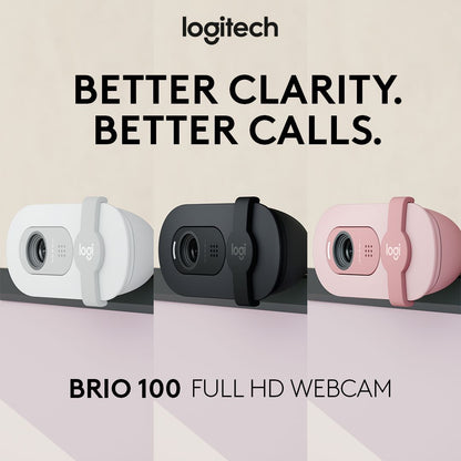 Logitech Brio 100 Full HD Webcam (2 Year Warranty, Parallel Import)