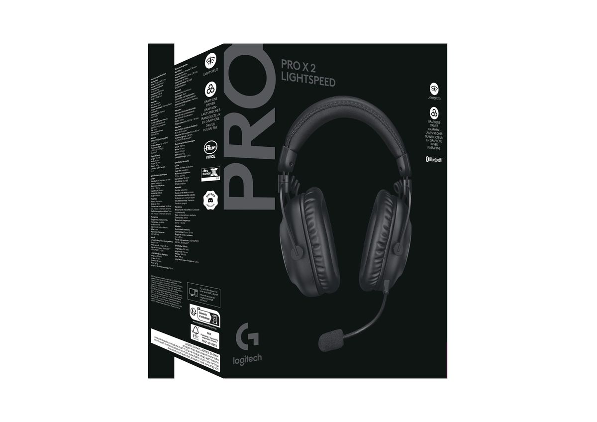 Logitech G PRO X 2 LIGHTSPEED Wireless Gaming Headset (2 Year Warranty, Parallel Import)