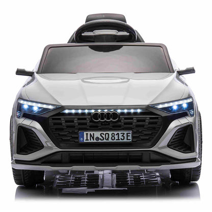 Audi SQ8 Etron Kids Electric Ride on With Rubber Wheels 12v Grey