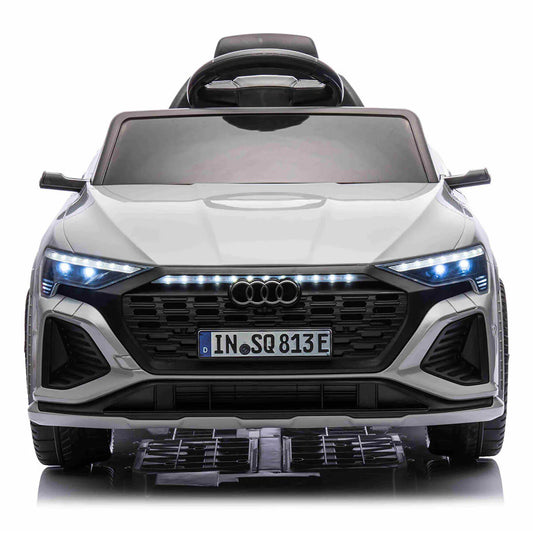 Audi SQ8 Etron Kids Electric Ride on With Rubber Wheels 12v Grey