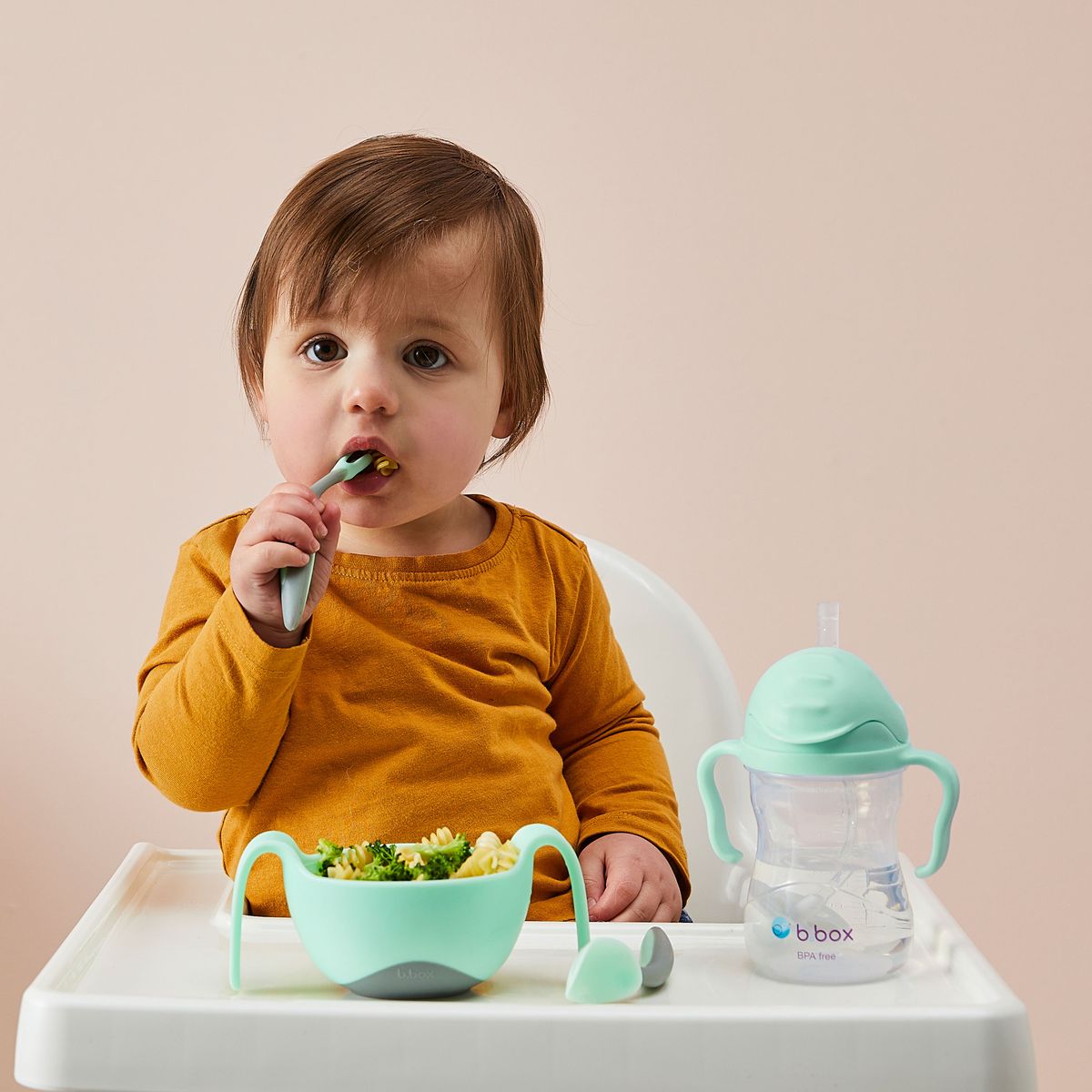 B.Box Weighted Straw Sippy Cup (240ml) | Leak-Proof Training Cup | Drink From Any Angle