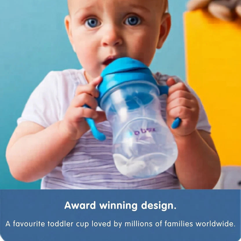 B.Box Weighted Straw Sippy Cup (240ml) | Leak-Proof Training Cup | Drink From Any Angle
