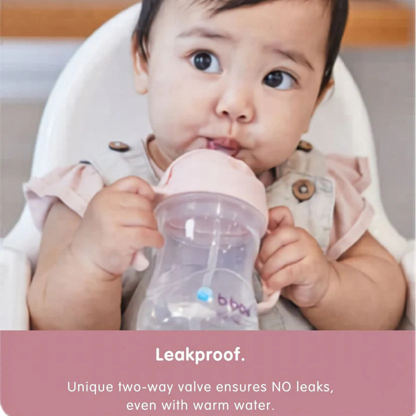 B.Box Weighted Straw Sippy Cup (240ml) | Leak-Proof Training Cup | Drink From Any Angle
