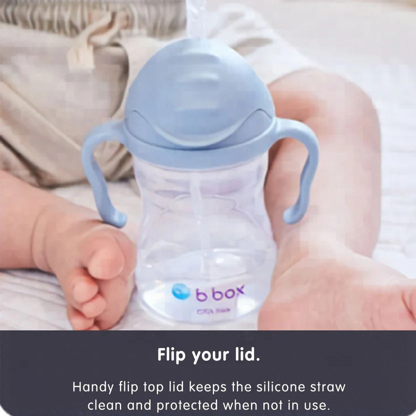 B.Box Weighted Straw Sippy Cup (240ml) | Leak-Proof Training Cup | Drink From Any Angle