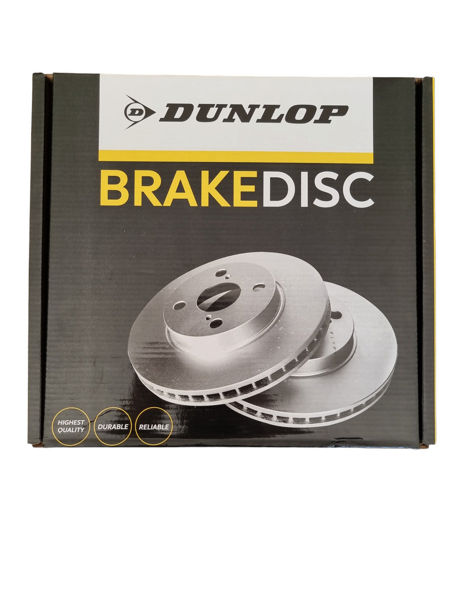 Dunlop Brake Disc Front Ventilated Set Toyota Compatible with Hilux 4x2, 2.5, 2.7D Raider