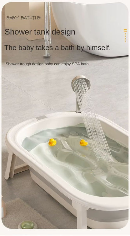 Babies-Up Crown Collapsible Baby Newborn Bathtub Thermometer With Seat