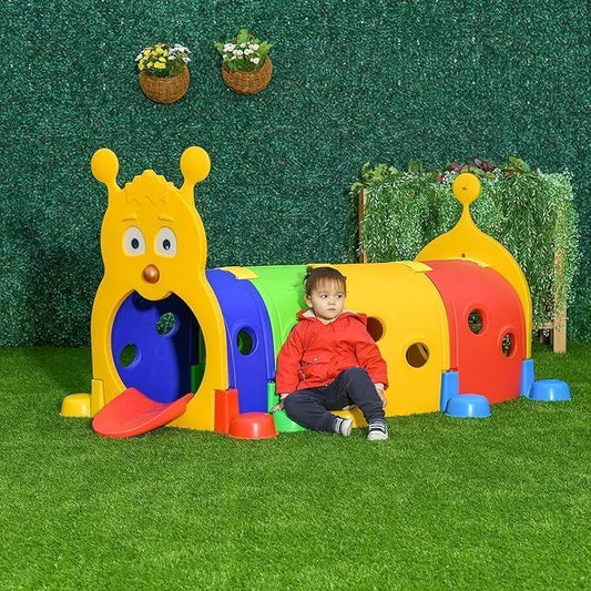 Babies-Up Rainbow Caterpillar Tunnel Adventure for Kids Playground Fun