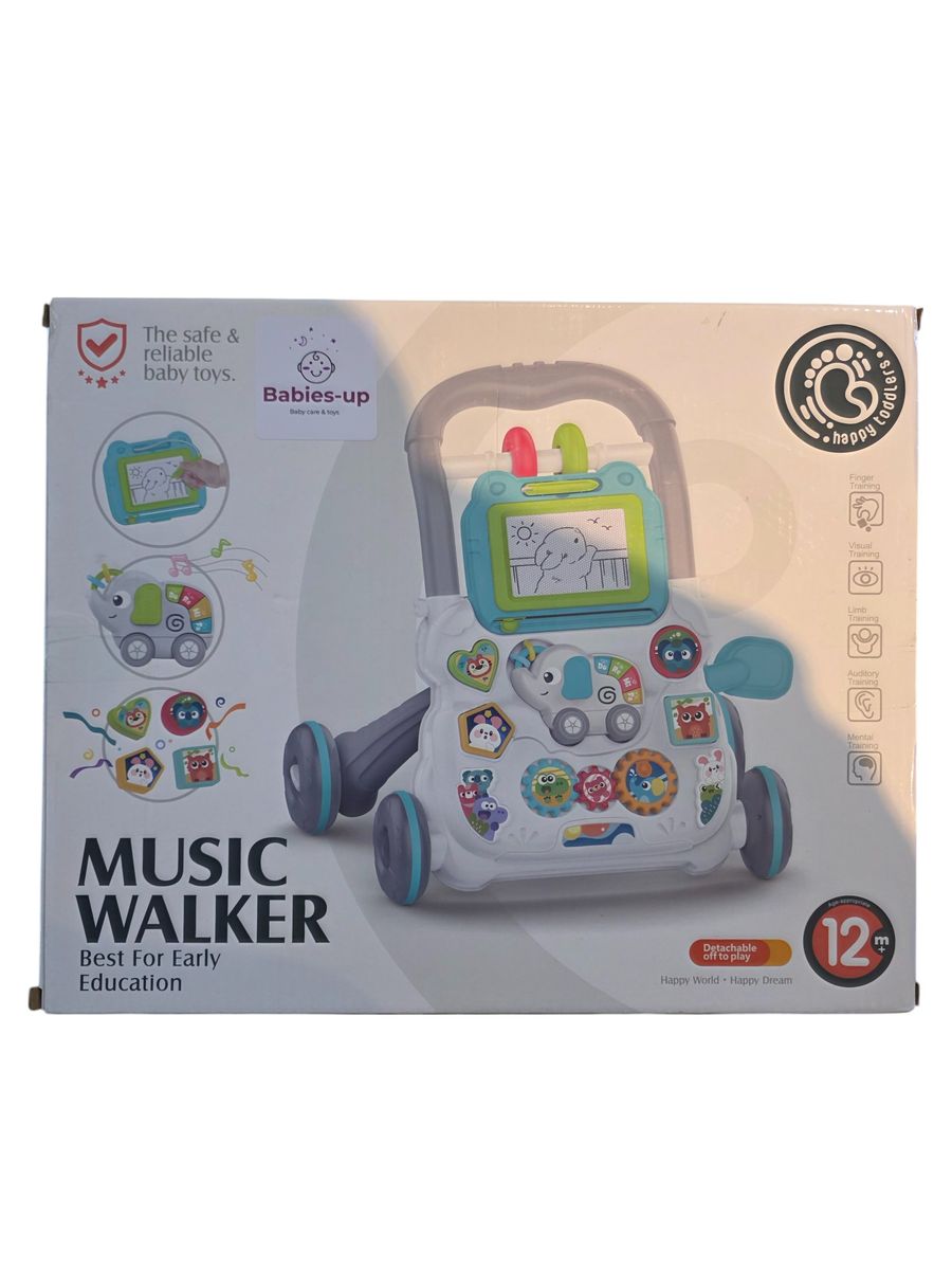 Babies-Up Baby/Toddler/Kids Music Walker - Multi-Functional & Anti-Rollover Design

Support your child's first steps with safety and fun! The Babies-Up Music Walker is a multi-functional walking assistant designed to help babies and toddlers develop balance and coordination while enjoying interactive music, lights, and learning features. With its anti-rollover base and entertainment panel, it turns walking practice into a joyful learning journey.