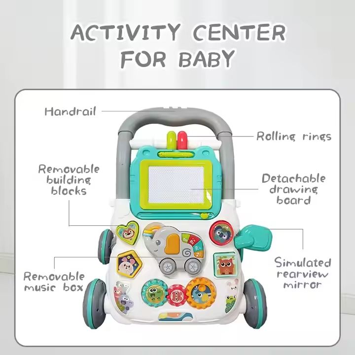 Babies-Up Baby/Toddler/Kids Music Walker - Multi-Functional & Anti-Rollover Design

Support your child's first steps with safety and fun! The Babies-Up Music Walker is a multi-functional walking assistant designed to help babies and toddlers develop balance and coordination while enjoying interactive music, lights, and learning features. With its anti-rollover base and entertainment panel, it turns walking practice into a joyful learning journey.