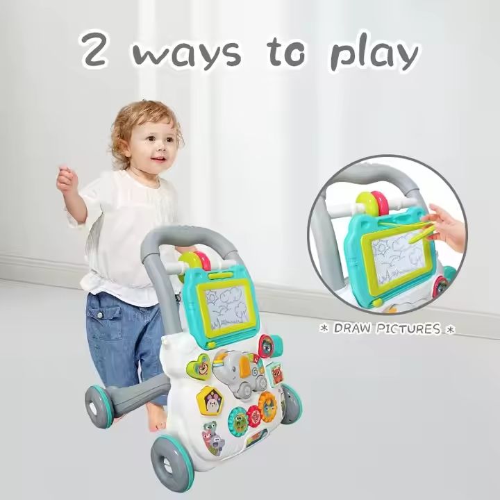 Babies-Up Baby/Toddler/Kids Music Walker - Multi-Functional & Anti-Rollover Design

Support your child's first steps with safety and fun! The Babies-Up Music Walker is a multi-functional walking assistant designed to help babies and toddlers develop balance and coordination while enjoying interactive music, lights, and learning features. With its anti-rollover base and entertainment panel, it turns walking practice into a joyful learning journey.
