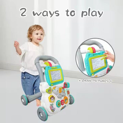 Babies-Up Baby/Toddler/Kids Music Walker - Multi-Functional & Anti-Rollover Design

Support your child's first steps with safety and fun! The Babies-Up Music Walker is a multi-functional walking assistant designed to help babies and toddlers develop balance and coordination while enjoying interactive music, lights, and learning features. With its anti-rollover base and entertainment panel, it turns walking practice into a joyful learning journey.