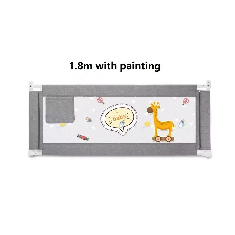 Babies-Up Bed Guard Rail for Queen or King Size Bed 1.8m Grey With Giraffe

Toddler Bed Rail Guard Full Size Queen & King Mattress Bedrail for Toddlers for Kids Twin Double Size Queen & King Mattress, Easy Installation,
Babies-Up Bed Guard Rail for Queen or King Size Bed 1.8m Grey With Giraffe
The Babies-Up Bed Guard Rail for Queen or King Size Bed (1.8m, Grey with Giraffe) provides a safe and secure solution for keeping your child from falling off the bed during sleep