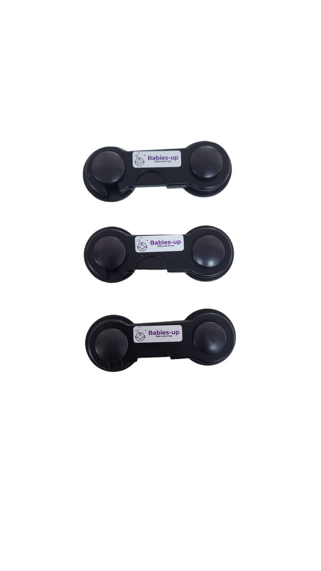 Babies-Up Cabinet/Fridge/Cupboard Lock Baby Proofing for Child Safety Set 3

Apply device to cabinets, fridges, and cupboards firmly press down the tape. Once done let the tape sit there for 42 Hours to get great firm stickiness to the surface.

Baby Cabinet Lock Baby Proofing for Child Safety Child Proof Safety Cabinet Locks for Babies