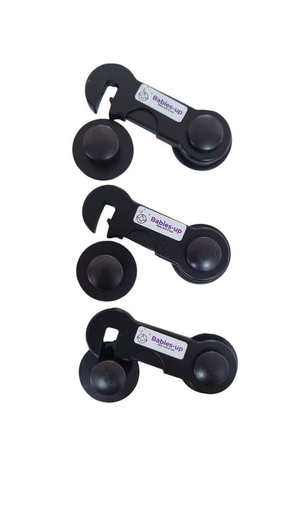 Babies-Up Cabinet/Fridge/Cupboard Lock Baby Proofing for Child Safety Set 3

Apply device to cabinets, fridges, and cupboards firmly press down the tape. Once done let the tape sit there for 42 Hours to get great firm stickiness to the surface.

Baby Cabinet Lock Baby Proofing for Child Safety Child Proof Safety Cabinet Locks for Babies