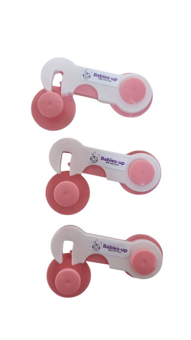 Babies-Up Cabinet/Fridge/Cupboard Lock Baby Proofing for Child Safety Set 3

Apply device to cabinets, fridges, and cupboards firmly press down the tape. Once done let the tape sit there for 42 Hours to get great firm stickiness to the surface.

Baby Cabinet Lock Baby Proofing for Child Safety Child Proof Safety Cabinet Locks for Babies