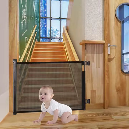 Babies-Up Retractable Baby & Pet Safety Gate – 1.4M Mesh Barrier

Keep your little ones and furry friends safe with the Babies-Up Retractable Baby and Pet Gate, a smart and space-saving safety solution for your home. Measuring up to 1.4 meters wide, this durable mesh gate is perfect for doorways, hallways, stairs, and open areas—providing a secure barrier without taking up space when not in use.