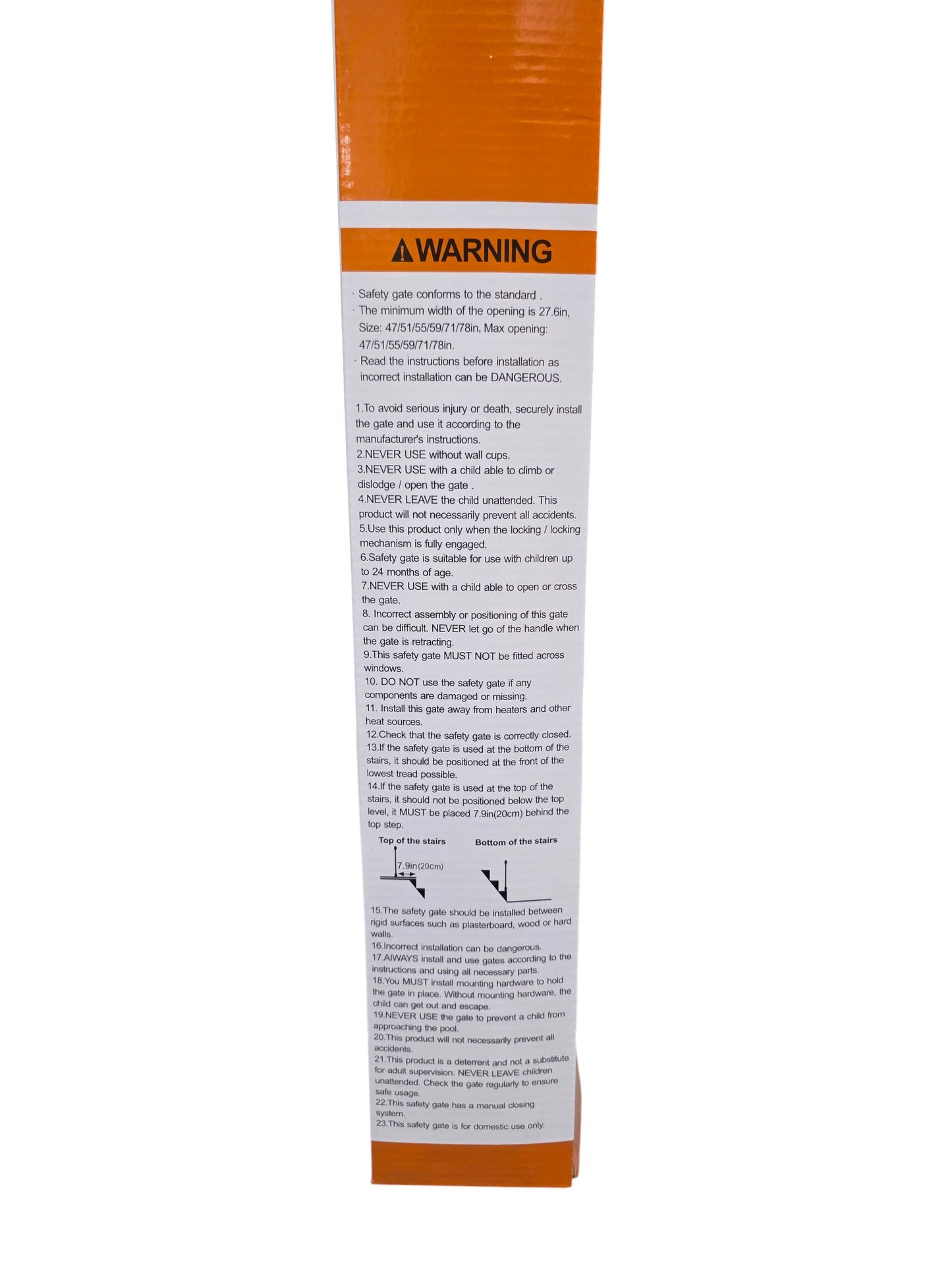 Babies-Up Retractable Baby & Pet Safety Gate – 1.4M Mesh Barrier

Keep your little ones and furry friends safe with the Babies-Up Retractable Baby and Pet Gate, a smart and space-saving safety solution for your home. Measuring up to 1.4 meters wide, this durable mesh gate is perfect for doorways, hallways, stairs, and open areas—providing a secure barrier without taking up space when not in use.