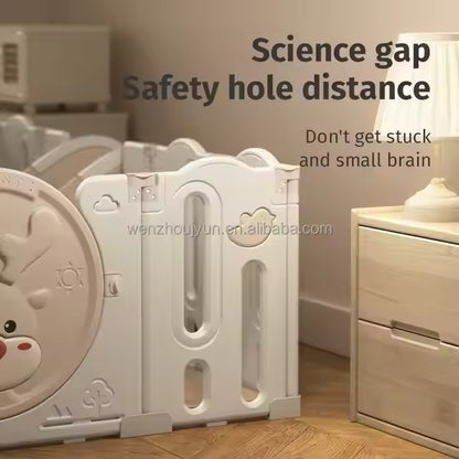 Babies-Up White & Beige Playpen All-In-One Multiplay Fun Zone Fence Playset (0–3 Years, Indoor)

Turn any room into a safe and engaging play space with the Babies-Up White Beige All-In-One Multiplay Fun Zone Playpen, specially designed for babies and toddlers aged 0–3 years. With its elegant white and beige colour scheme, this indoor playpen offers a soft, neutral look that suits modern interiors while keeping your little one protected and entertained.