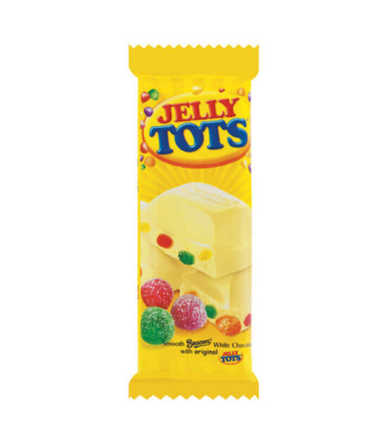 Jelly Tots White Chocolate 48g Pack of 40

Treat yourself to the irresistible combination of soft, fruity jelly sweets coated in smooth, creamy white chocolate. Jelly Tots White Chocolate bring together the classic chewy texture you love with a deliciously sweet chocolate finish, creating a fun and indulgent snack for all ages.