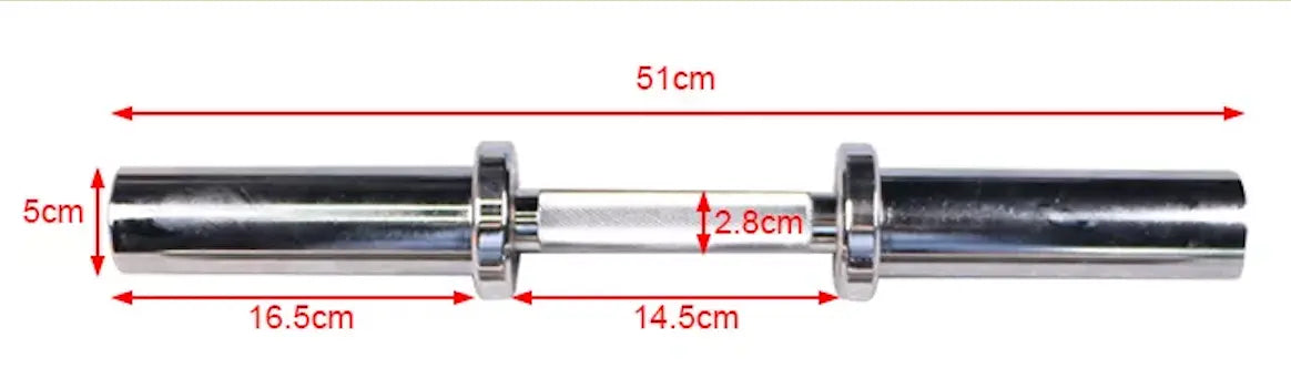 Maxfit Chrome Olympic Adjustable Dumbbell Handles