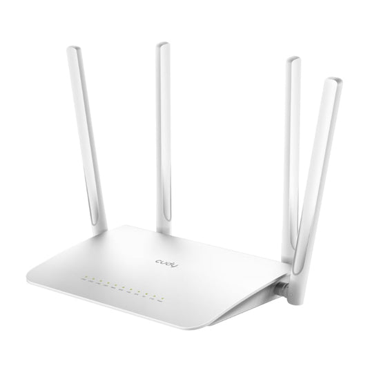 Get a stable and high-speed connection with the Cudy AC1200 Gigabit Dual Band Smart WiFi Router. With wireless speeds of up to 1.2Gbps and Gigabit LAN, the AC1200 Gigabit Dual Band Router provides a better experience for online gaming and HD video streaming.

It comes with the latest Wi-Fi standard 802.11ac streaming speeds and can run applications at triple the speed of the previous routers. The powerful dual-core CPU ensures smooth 4K UHD streaming to smart TVs, mobile devices and gaming consoles without 
