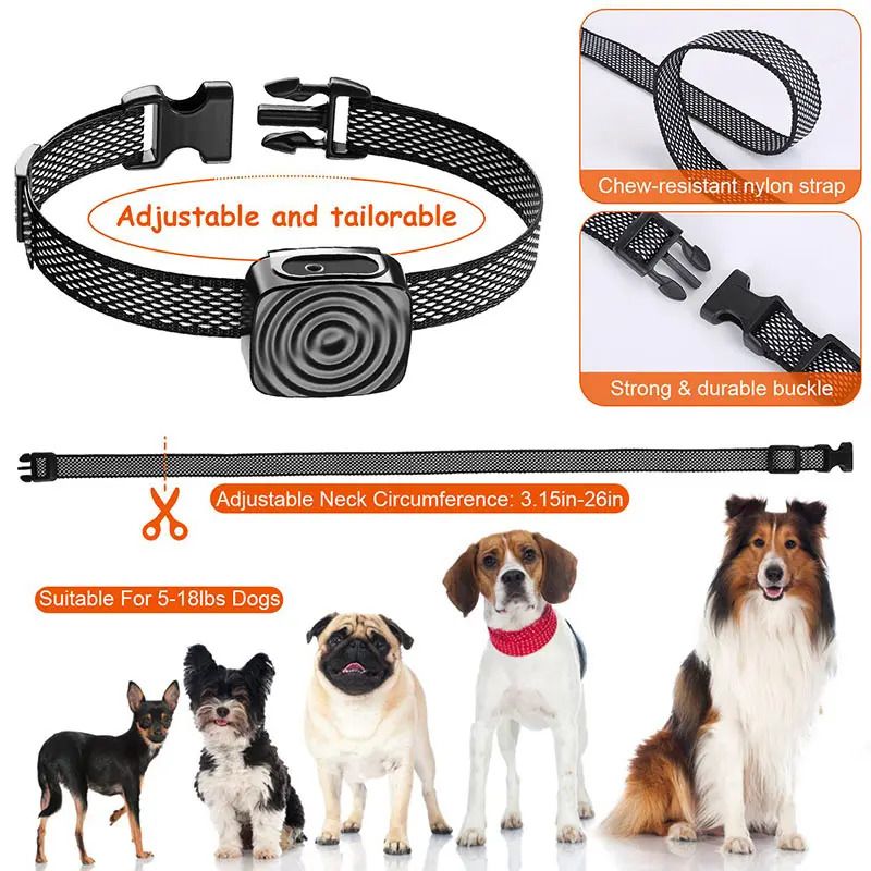 Dogs-Up Anti Barking Intelligent Electric Ultrasonic Vibrator - Cruelty-Free

Tired of constant barking? The Dogs-Up Anti Barking Intelligent Electric Ultrasonic Vibrator is a safe and cruelty-free solution to train your dog to reduce unnecessary barking. Designed with advanced intelligent ultrasonic technology, this device emits a harmless sound that's undetectable to humans but helps discourage excessive barking in dogs.

The device features a gentle vibration mode that activates only when your dog barks,